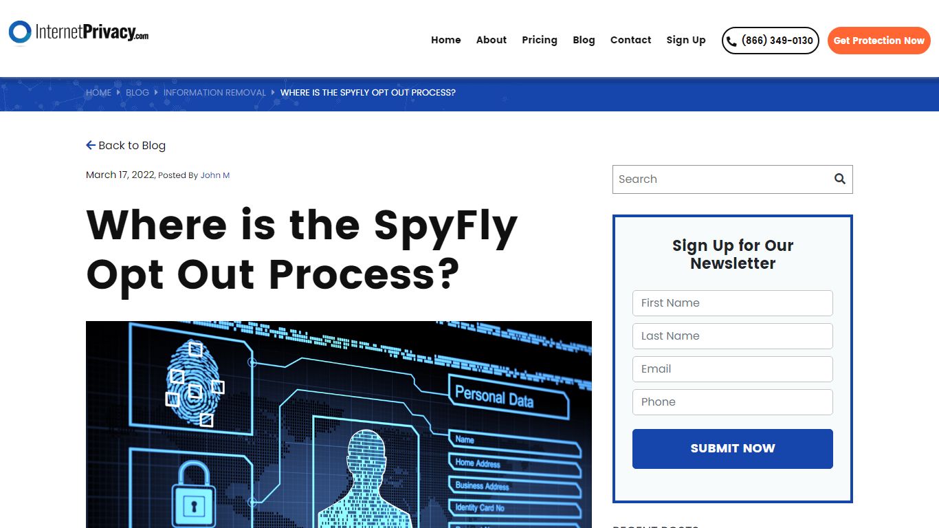 Where is the SpyFly Opt Out Process? - lnternet Privacy