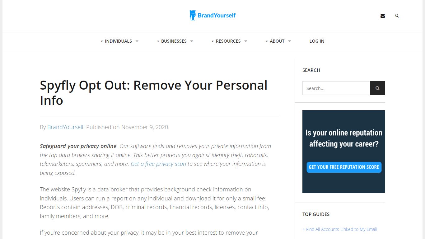 Spyfly Opt Out: Remove Your Personal Info (2020 Guide) - BrandYourself